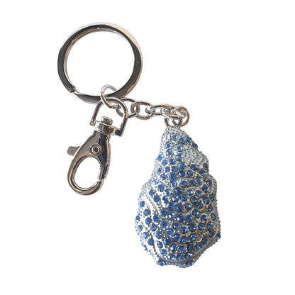 Oyster Keychain | Blue & Silver Oyster Keyring Gift | Oyster Bag Chain | Oyster Lovers